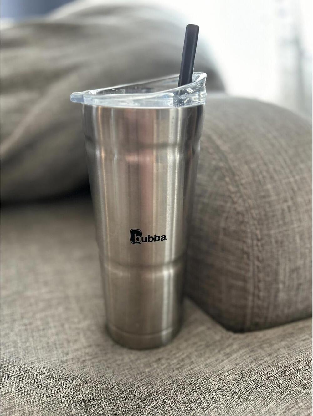 Bubba Envy S Vacuum Insulated Stainless Steel 24oz  Clear Top + Straw